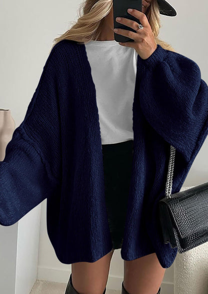 PRETTYGARDEN Womens Oversized Cardigan Sweaters Fall Long Lantern Sleeve Knit Open Front Lightweight Sweater